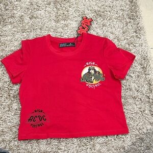 AC/DC High Voltage Red Tee